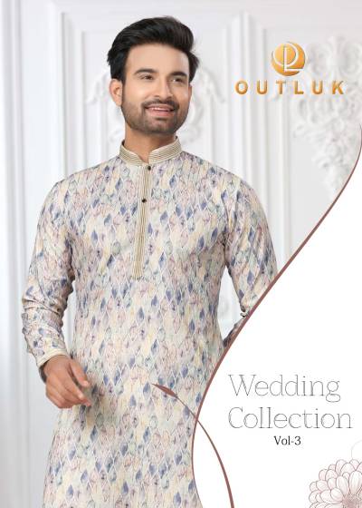 WEDDING COLLECTION VOL-3 BY OUTLOOK WEDDING KURTA PAJAMA MENS WEAR MANUFACTURER IN INDIA